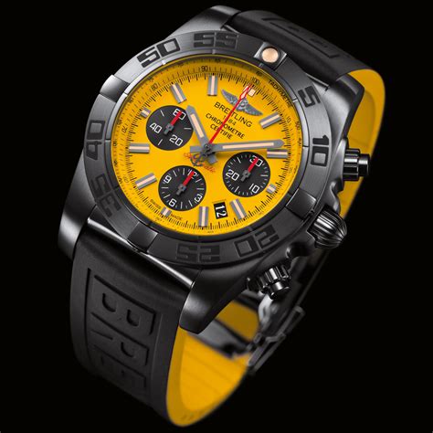 breitling chronomat 44 blacksteel yellow ref mb0111c3 i531|Breitling Chronomat 44 MB0111 .